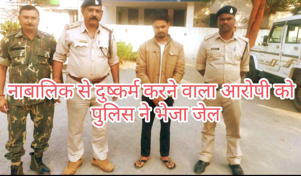 नाबालिक लड़की से जबरजस्ती दुष्कर्म करने वाला आरोपी को पुलिस ने भेजा जेल 1 IMG 20241113 144127 1